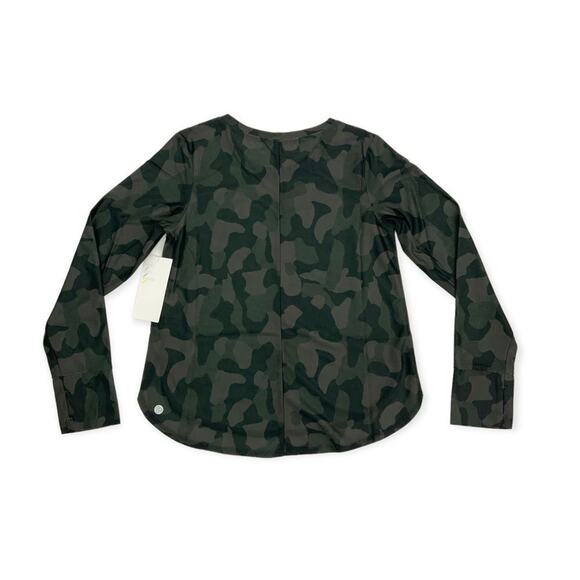 Zella Girls Printed Curved Hem T-Shirt Camo Black Size XL 14/16 NWT $35 MSRP - Picture 5 of 6